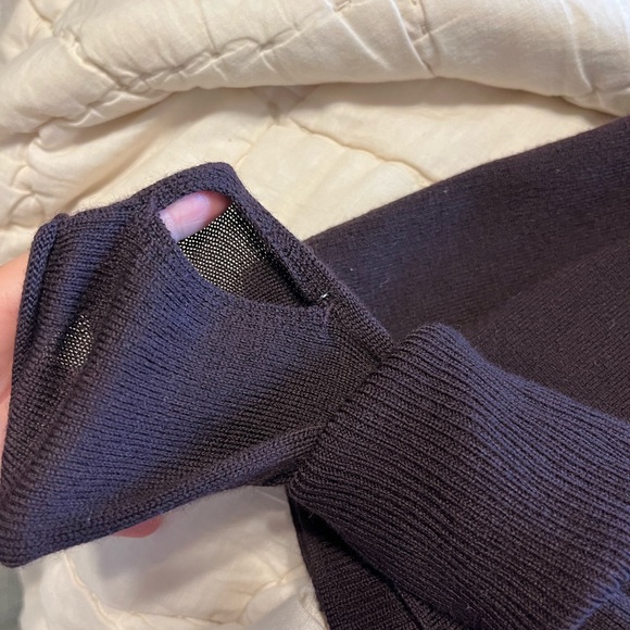 Sz 4 Plum Lululemon merino wool lotus cardigan - Picture 4 of 7